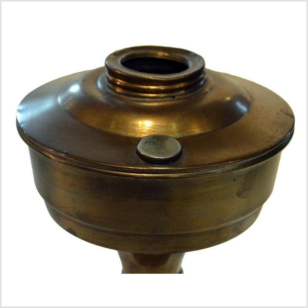 Antique Oil Brass Lamp-3. Asian & Chinese Furniture, Art, Antiques, Vintage Home Décor for sale at FEA Home