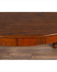 Antique Oval Dining Room Table from Indonesia with Spindle Legs and Warm Patina-13. Asian & Chinese Furniture, Art, Antiques, Vintage Home Décor for sale at FEA Home