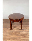 Antique Oval Dining Room Table from Indonesia with Spindle Legs and Warm Patina-15. Asian & Chinese Furniture, Art, Antiques, Vintage Home Décor for sale at FEA Home
