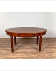 Antique Oval Dining Room Table from Indonesia with Spindle Legs and Warm Patina-17. Asian & Chinese Furniture, Art, Antiques, Vintage Home Décor for sale at FEA Home