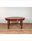 Antique Oval Dining Room Table from Indonesia with Spindle Legs and Warm Patina-6. Asian & Chinese Furniture, Art, Antiques, Vintage Home Décor for sale at FEA Home