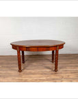 Antique Oval Dining Room Table from Indonesia with Spindle Legs and Warm Patina-8. Asian & Chinese Furniture, Art, Antiques, Vintage Home Décor for sale at FEA Home