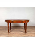 Antique Oval Dining Room Table from Indonesia with Spindle Legs and Warm Patina-9. Asian & Chinese Furniture, Art, Antiques, Vintage Home Décor for sale at FEA Home