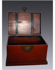Antique Red Lacquer Chest-2. Asian & Chinese Furniture, Art, Antiques, Vintage Home Décor for sale at FEA Home