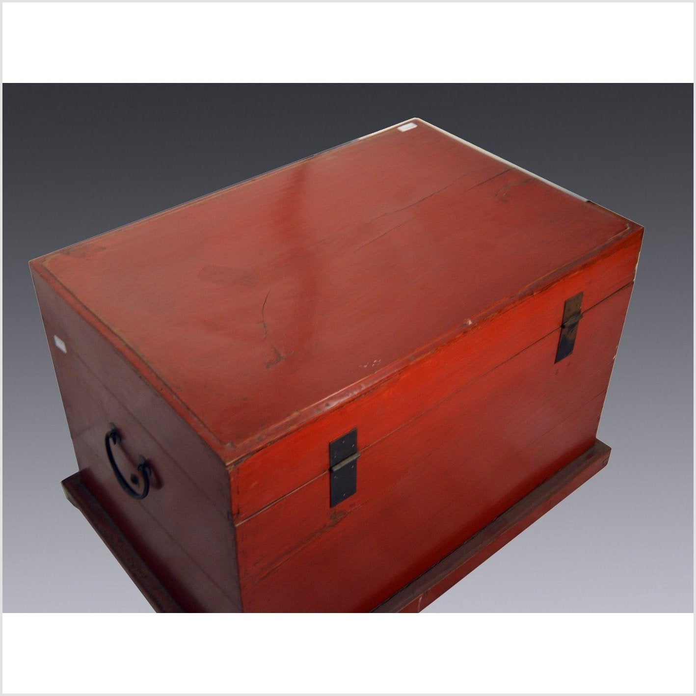 Antique Red Lacquer Chest-6. Asian & Chinese Furniture, Art, Antiques, Vintage Home Décor for sale at FEA Home