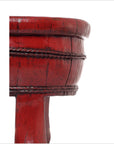 Antique Red Wooden Basin-2. Asian & Chinese Furniture, Art, Antiques, Vintage Home Décor for sale at FEA Home