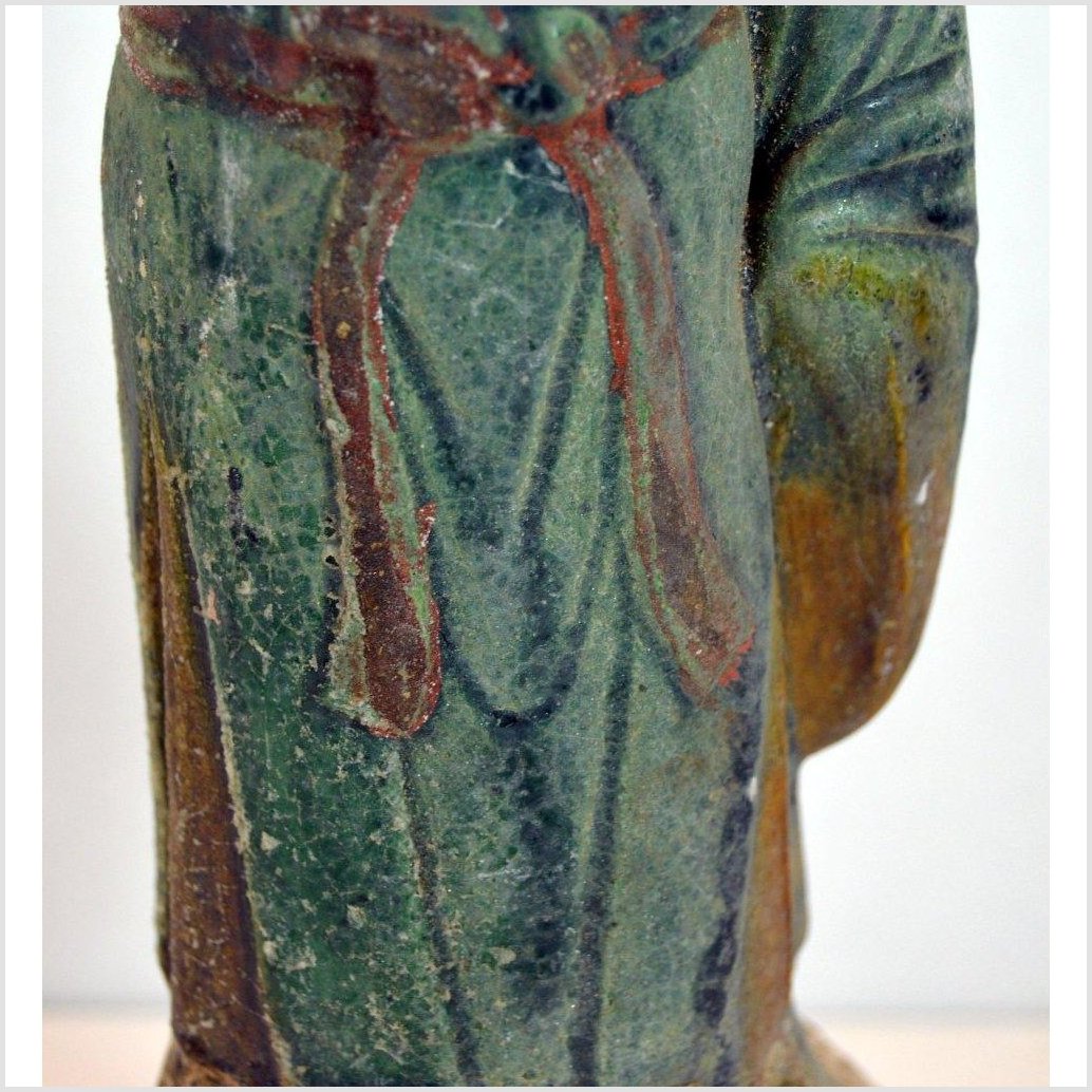 Antique Terracotta Court Figure Statue-4. Asian & Chinese Furniture, Art, Antiques, Vintage Home Décor for sale at FEA Home