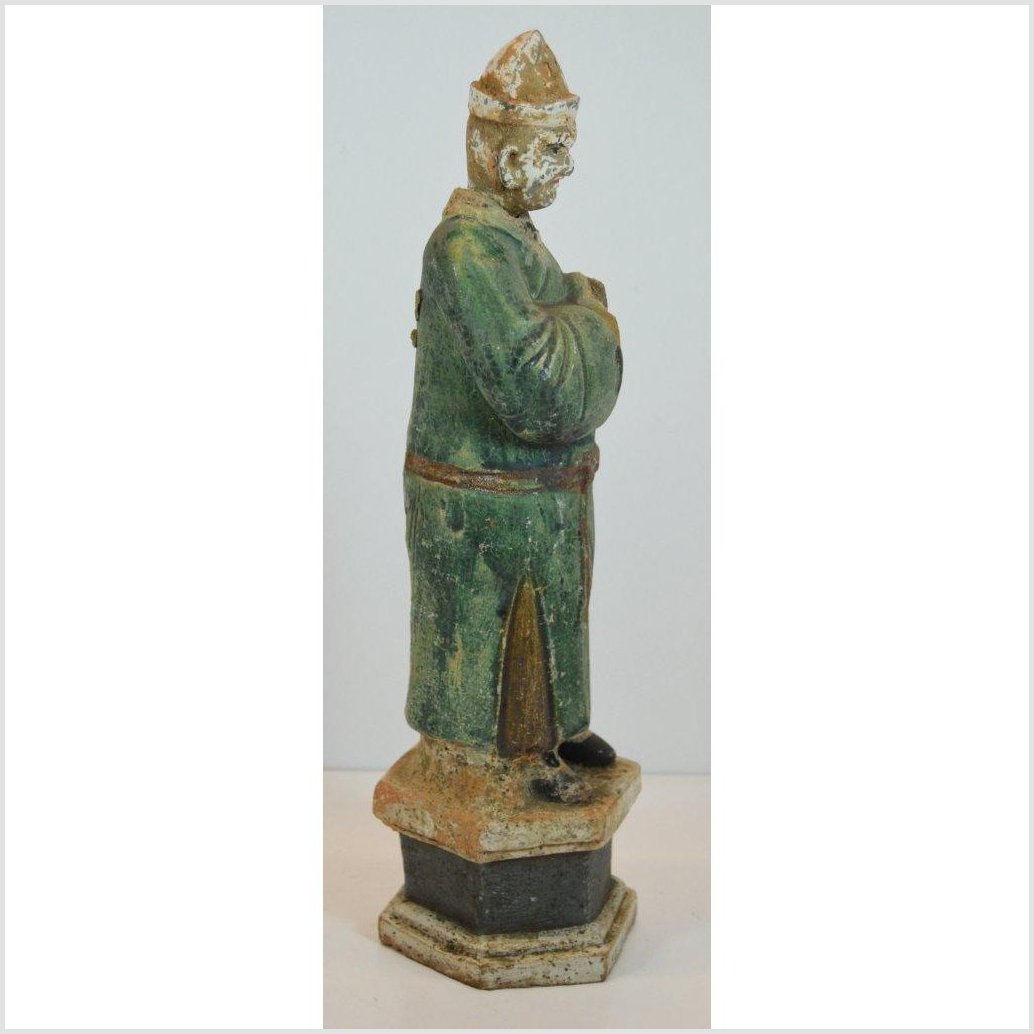 Antique Terracotta Court Figure Statue-6. Asian & Chinese Furniture, Art, Antiques, Vintage Home Décor for sale at FEA Home