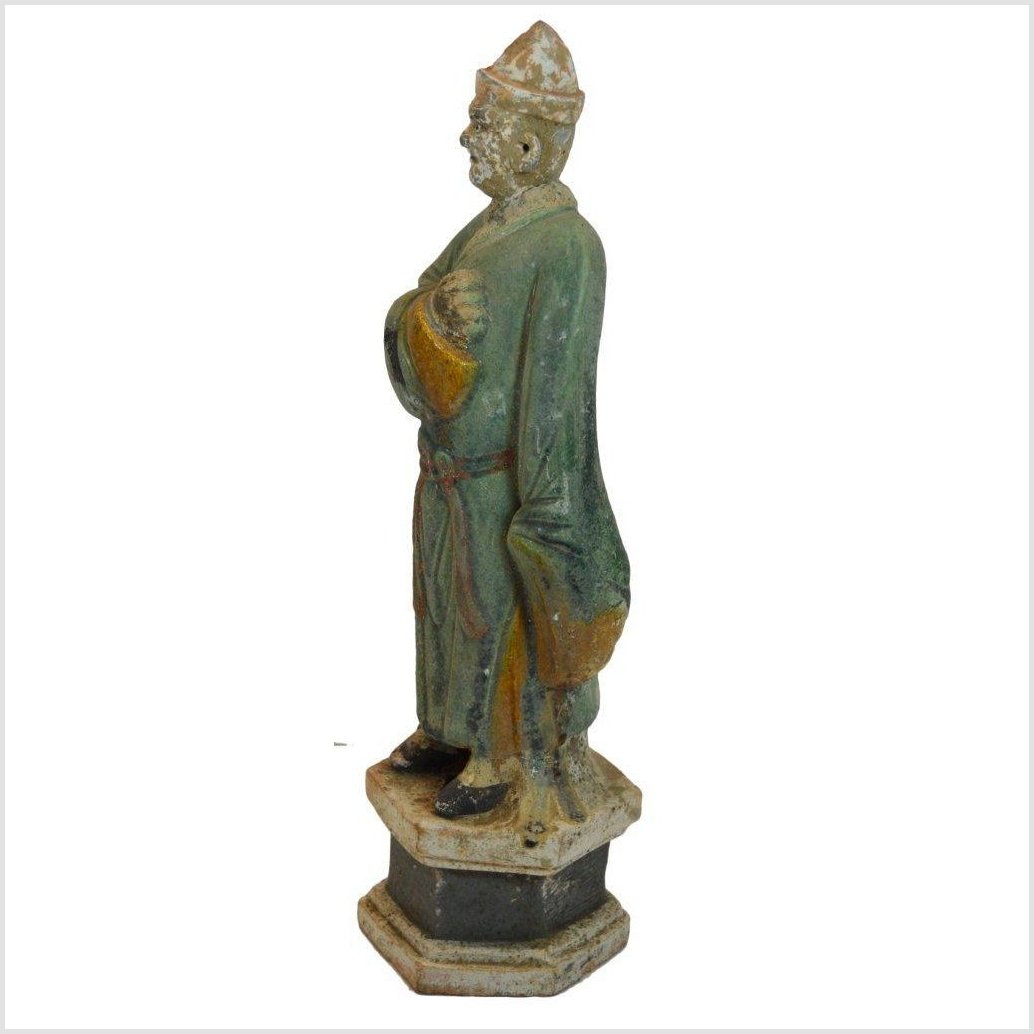 Antique Terracotta Court Figure Statue-9. Asian & Chinese Furniture, Art, Antiques, Vintage Home Décor for sale at FEA Home