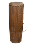 19th Century Wood and Leather Klong Khaek Drum-11. Asian & Chinese Furniture, Art, Antiques, Vintage Home Décor for sale at FEA Home
