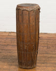 19th Century Wood and Leather Klong Khaek Drum-1. Asian & Chinese Furniture, Art, Antiques, Vintage Home Décor for sale at FEA Home