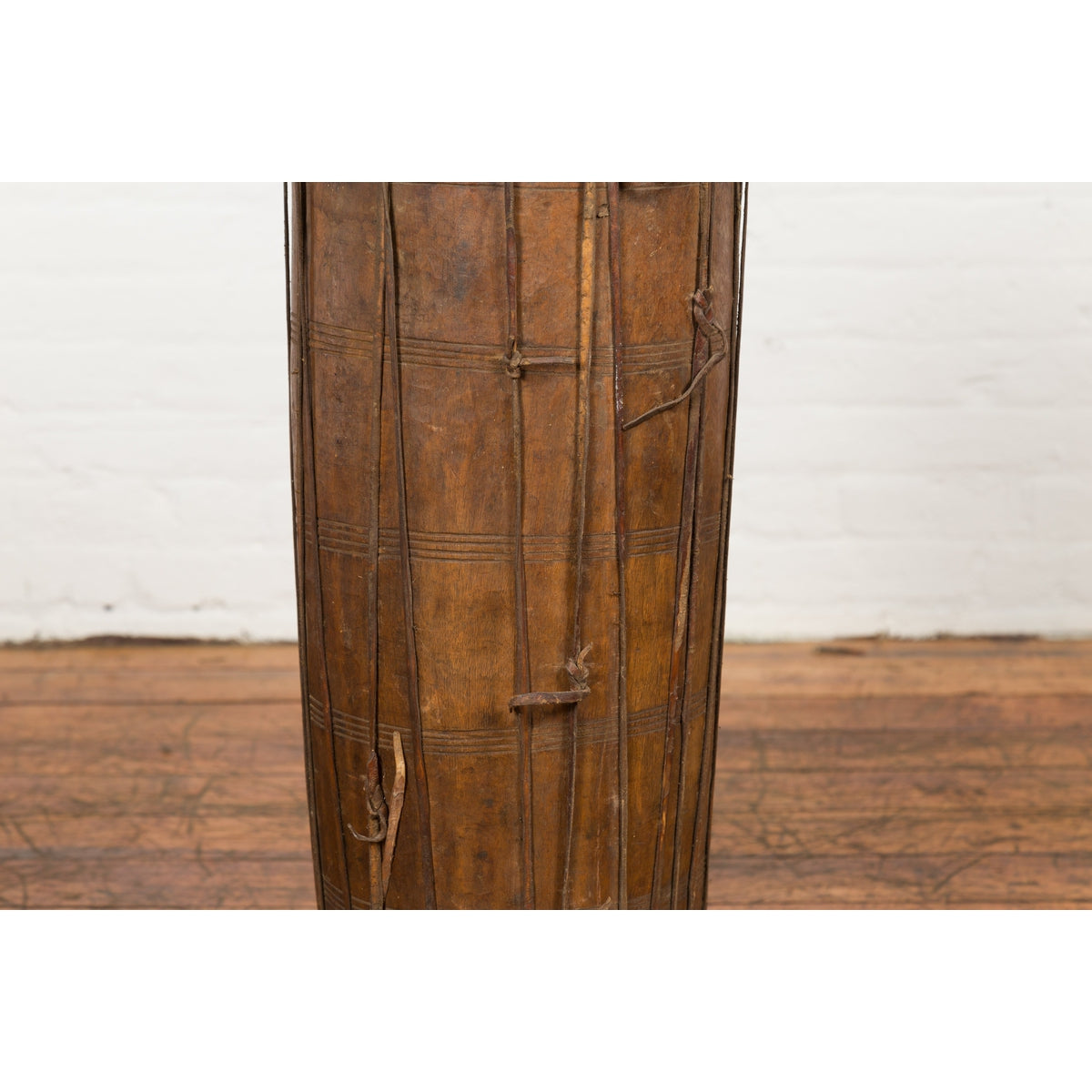 19th Century Wood and Leather Klong Khaek Drum-6. Asian & Chinese Furniture, Art, Antiques, Vintage Home Décor for sale at FEA Home