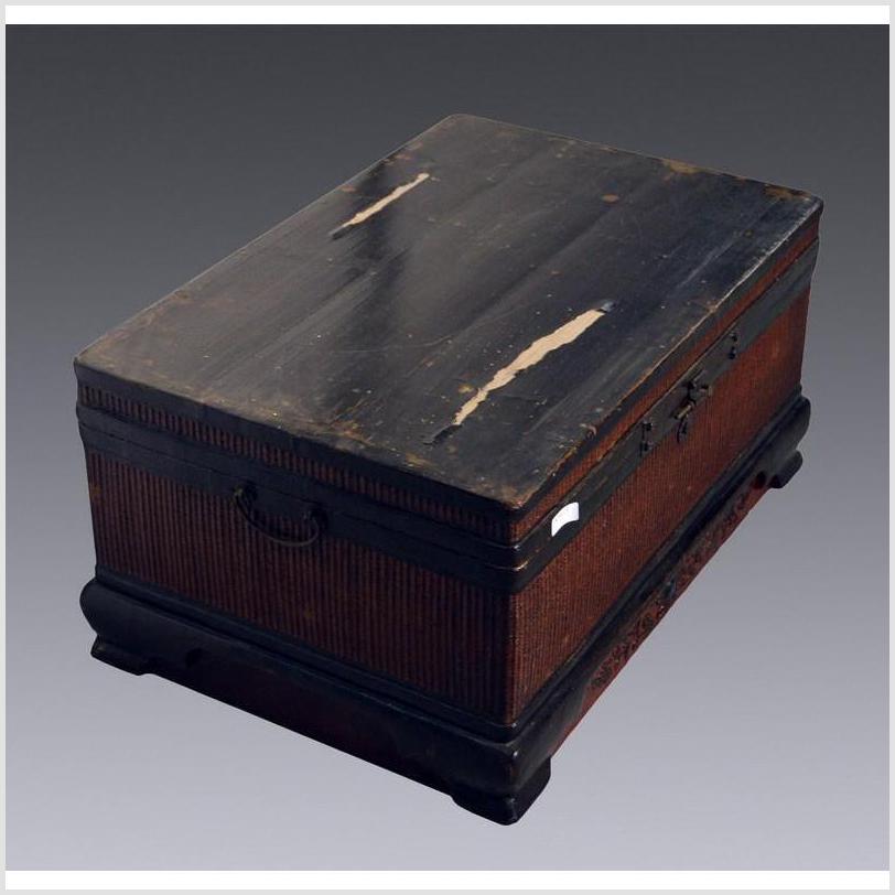 Antique Woven Blanket Chest-3. Asian & Chinese Furniture, Art, Antiques, Vintage Home Décor for sale at FEA Home
