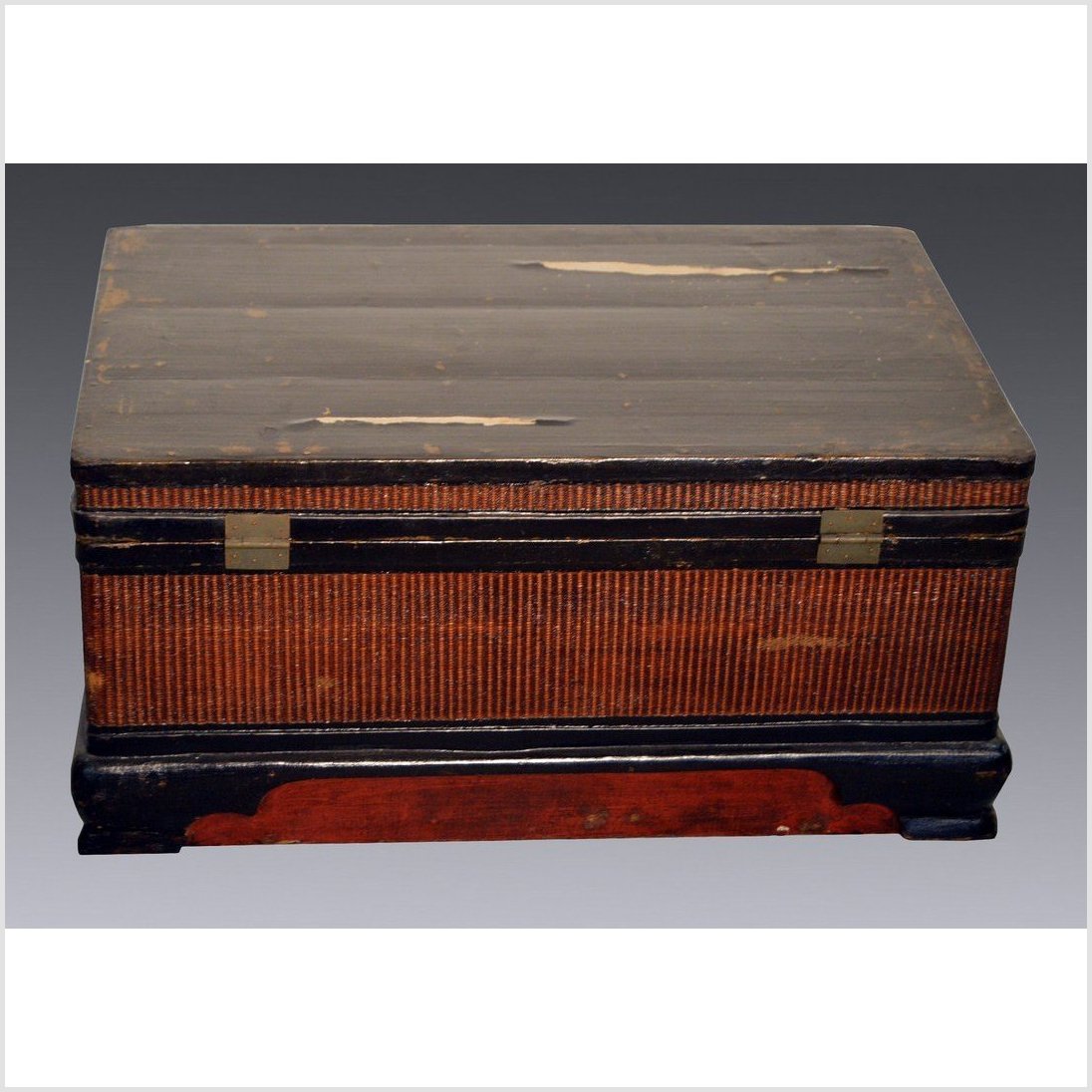 Antique Woven Blanket Chest-5. Asian & Chinese Furniture, Art, Antiques, Vintage Home Décor for sale at FEA Home