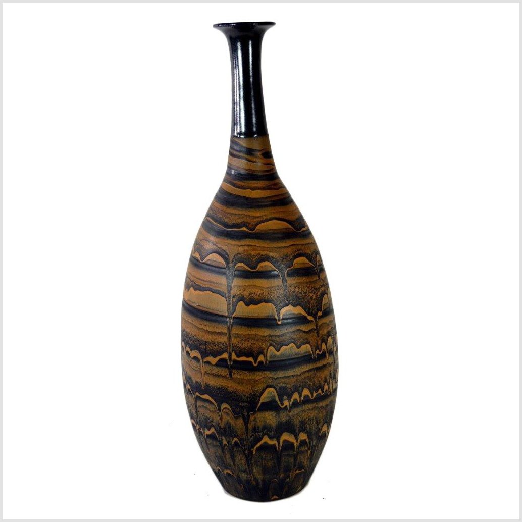 Artisan Ceramic Vase-3. Asian & Chinese Furniture, Art, Antiques, Vintage Home Décor for sale at FEA Home