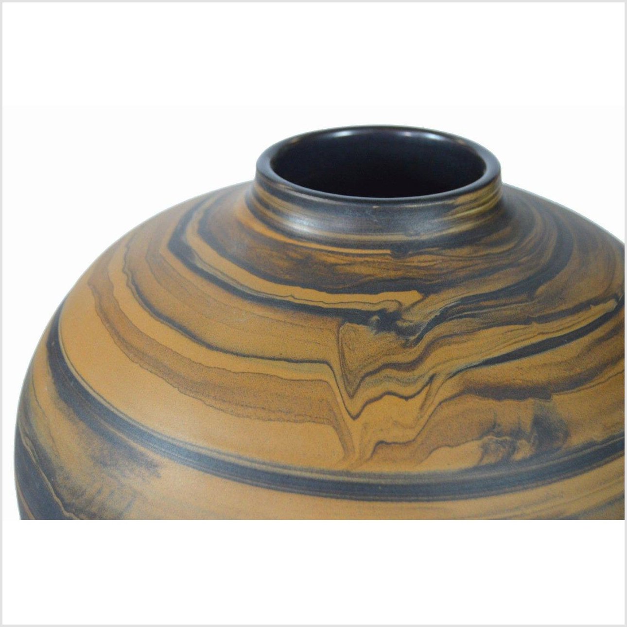 Artisan Large Ceramic Vase-3. Asian & Chinese Furniture, Art, Antiques, Vintage Home Décor for sale at FEA Home