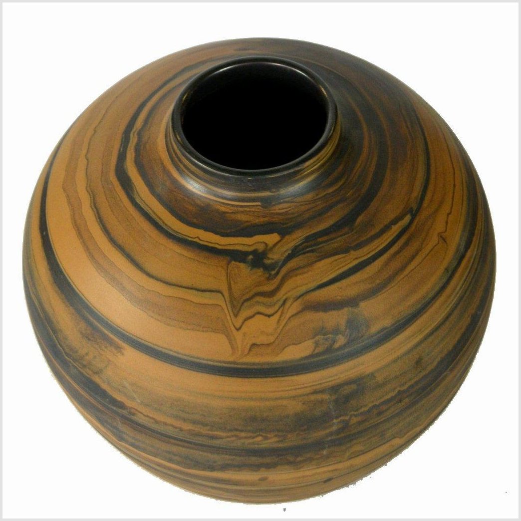 Artisan Large Ceramic Vase-4. Asian & Chinese Furniture, Art, Antiques, Vintage Home Décor for sale at FEA Home