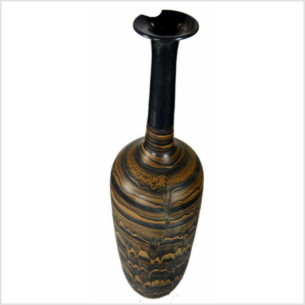Artisan Large Ceramic Vase-5. Asian & Chinese Furniture, Art, Antiques, Vintage Home Décor for sale at FEA Home