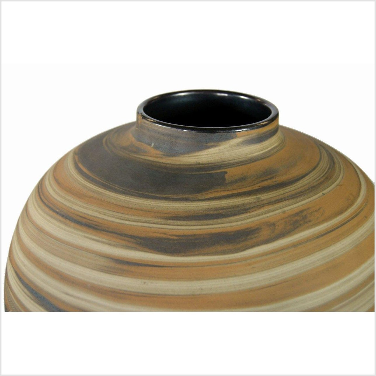Artisan Large Ceramic Vase-3. Asian & Chinese Furniture, Art, Antiques, Vintage Home Décor for sale at FEA Home