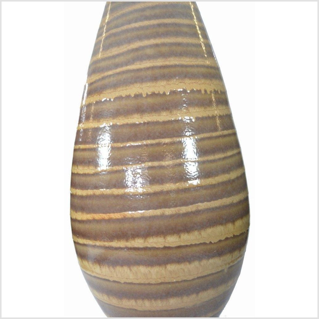 Artisan Large Ceramic Vase-3. Asian & Chinese Furniture, Art, Antiques, Vintage Home Décor for sale at FEA Home