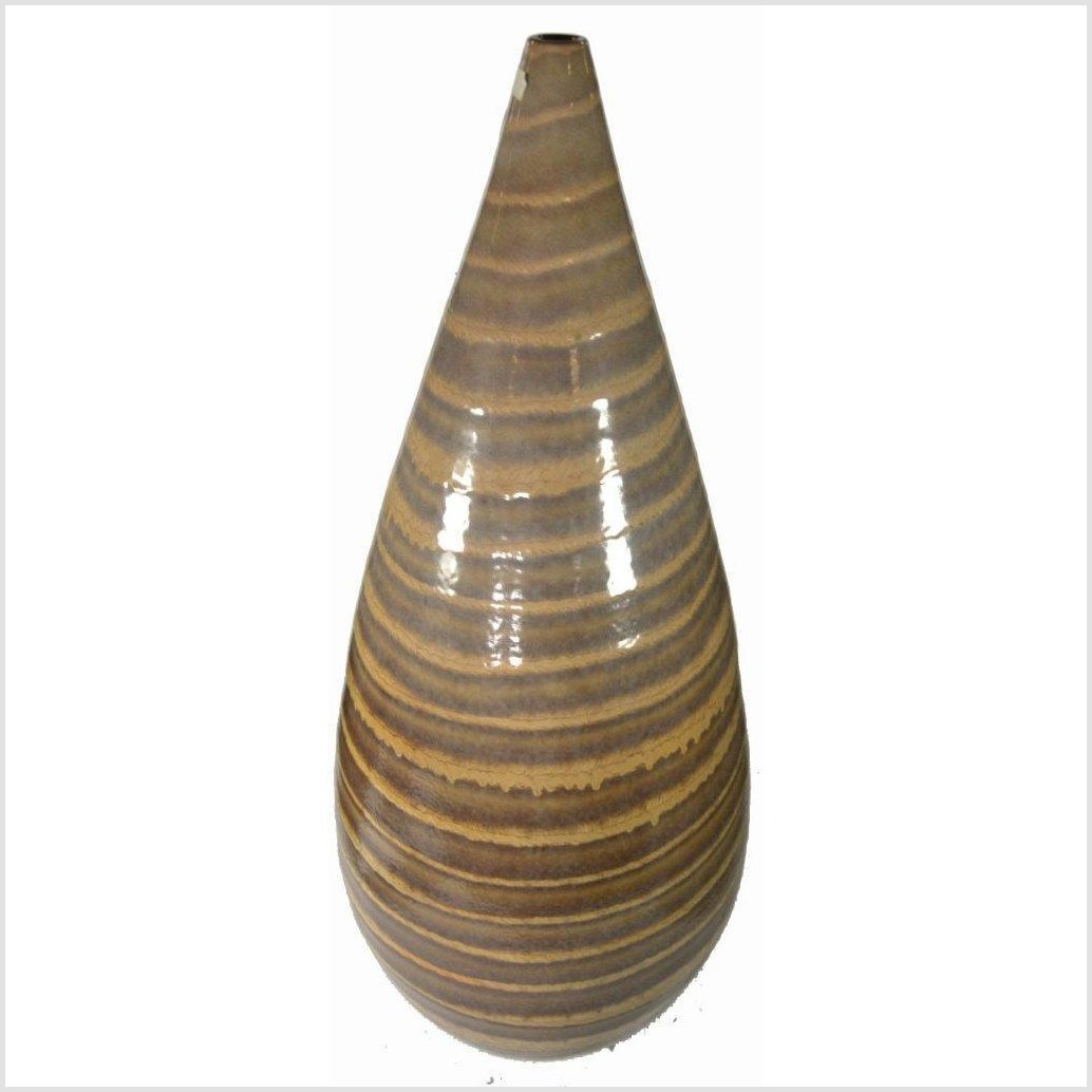 Artisan Large Ceramic Vase-4. Asian & Chinese Furniture, Art, Antiques, Vintage Home Décor for sale at FEA Home