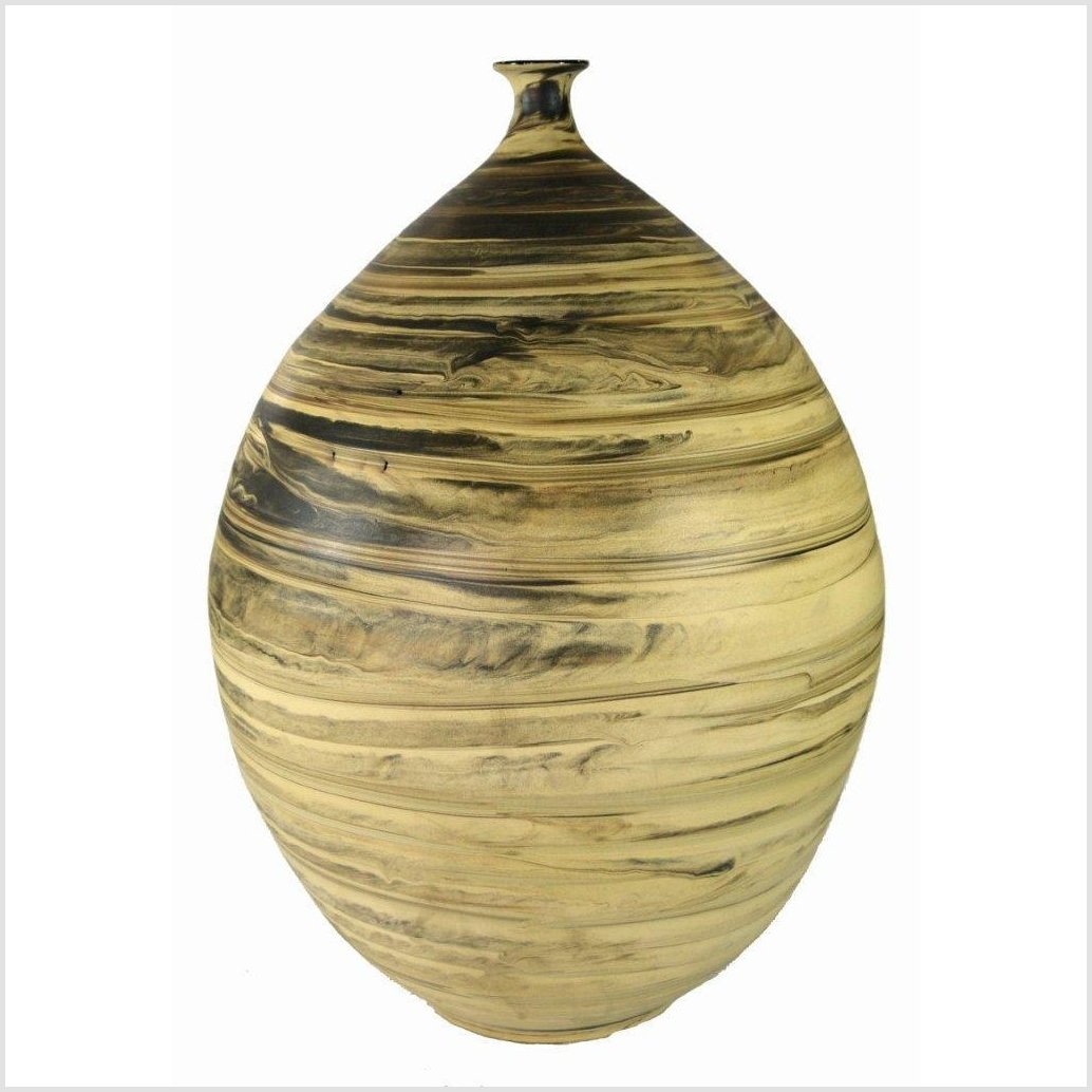 Artisan Large Ceramic Vase-3. Asian & Chinese Furniture, Art, Antiques, Vintage Home Décor for sale at FEA Home