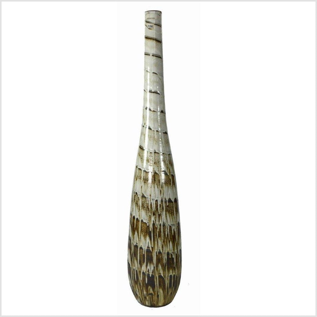 Artisan Large Ceramic Vase-5. Asian & Chinese Furniture, Art, Antiques, Vintage Home Décor for sale at FEA Home