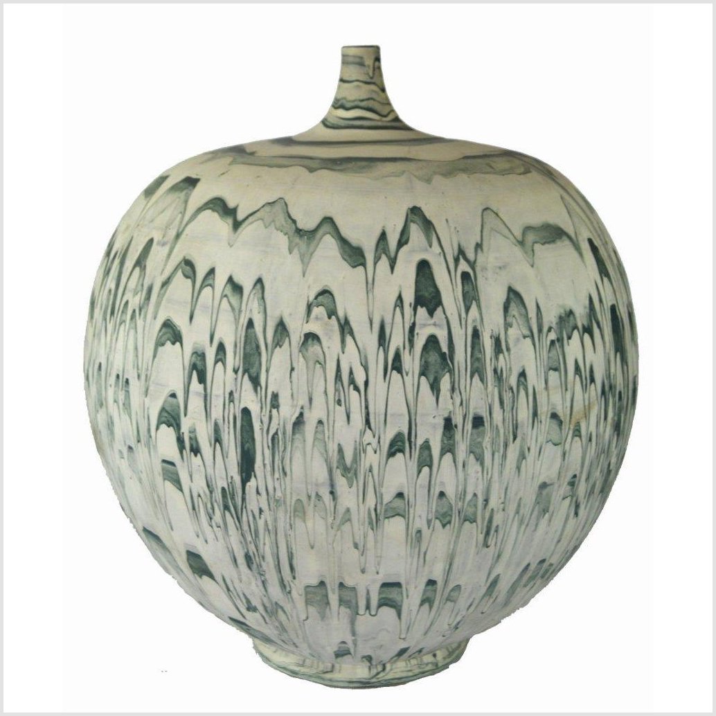 Artisan Large Ceramic Vase-6. Asian & Chinese Furniture, Art, Antiques, Vintage Home Décor for sale at FEA Home
