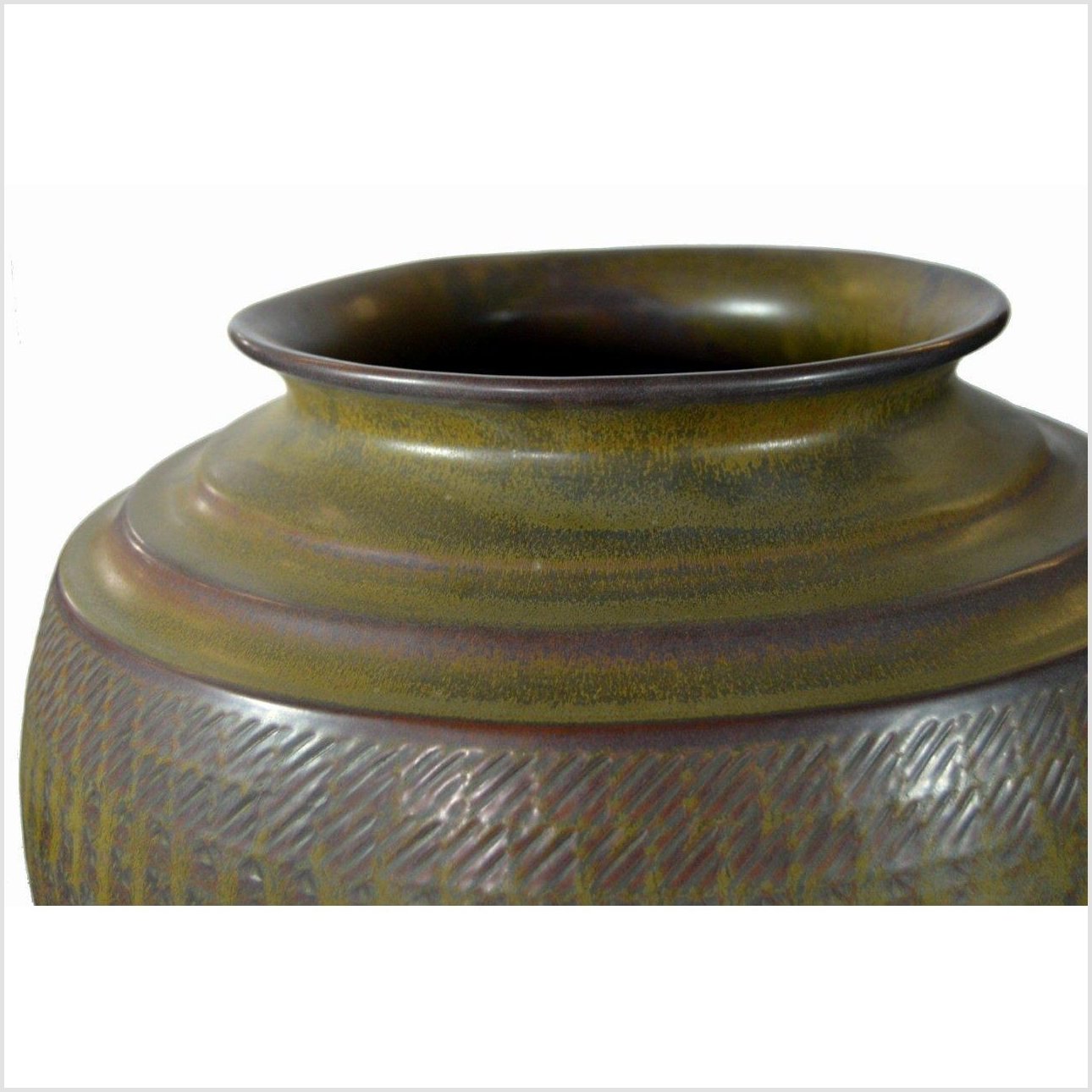 Artisan Large Ceramic Vase-4. Asian & Chinese Furniture, Art, Antiques, Vintage Home Décor for sale at FEA Home