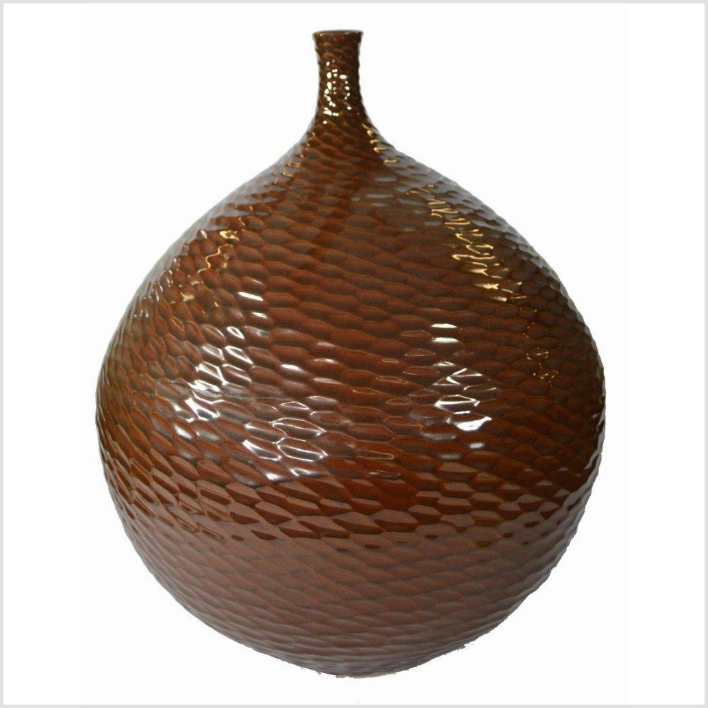 Artisan Large Ceramic Vase-5. Asian & Chinese Furniture, Art, Antiques, Vintage Home Décor for sale at FEA Home