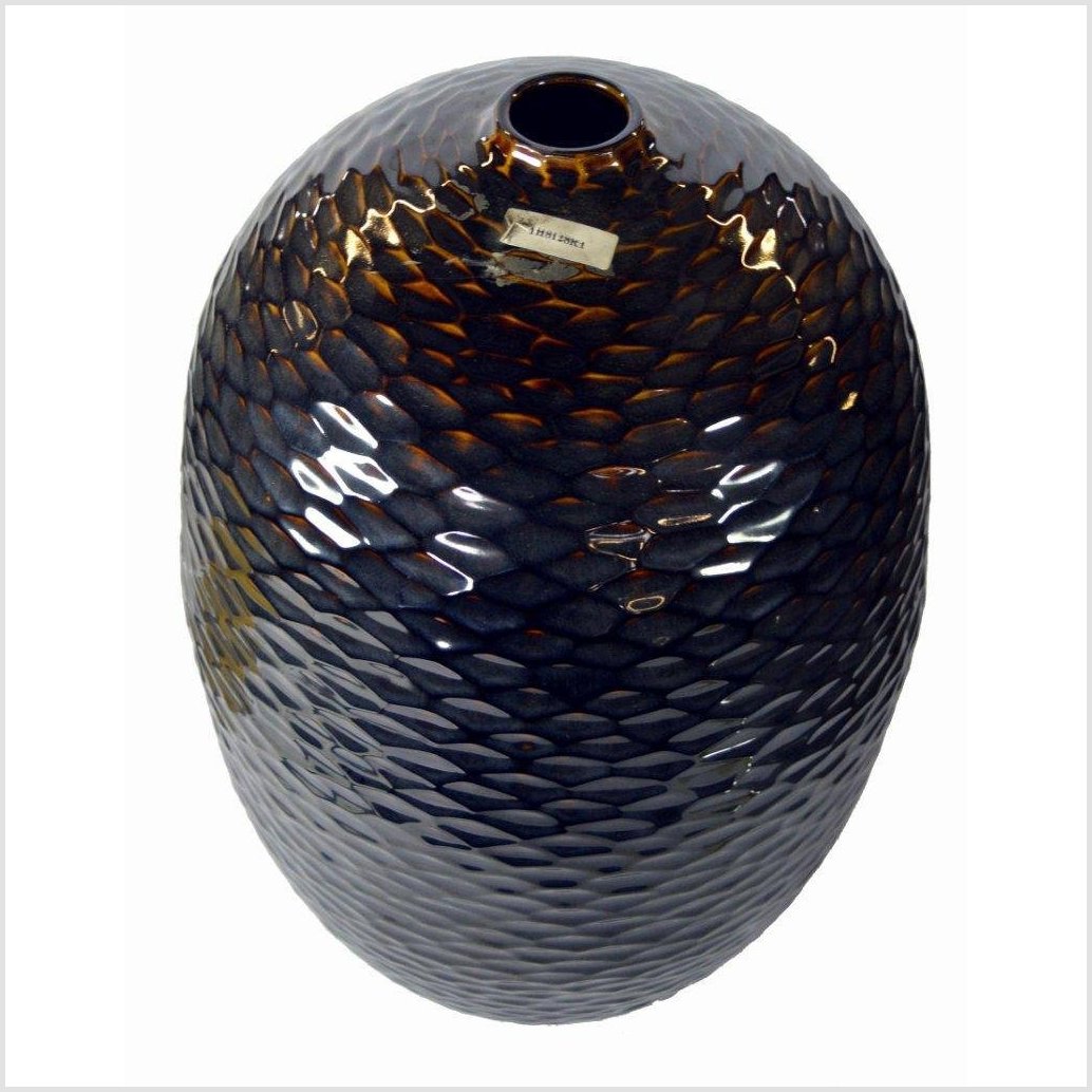 Artisan Large Ceramic Vase-4. Asian & Chinese Furniture, Art, Antiques, Vintage Home Décor for sale at FEA Home