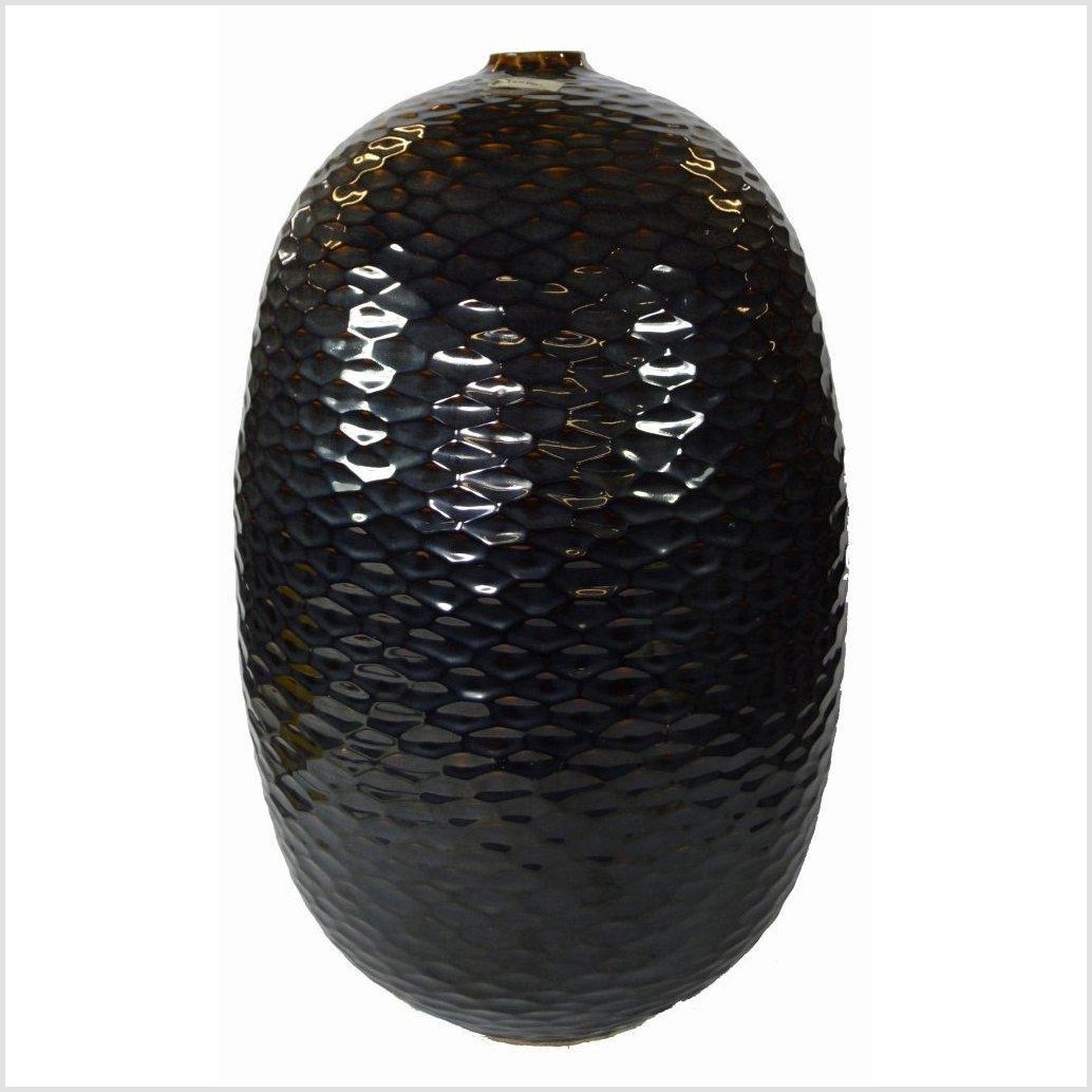 Artisan Large Ceramic Vase-5. Asian & Chinese Furniture, Art, Antiques, Vintage Home Décor for sale at FEA Home