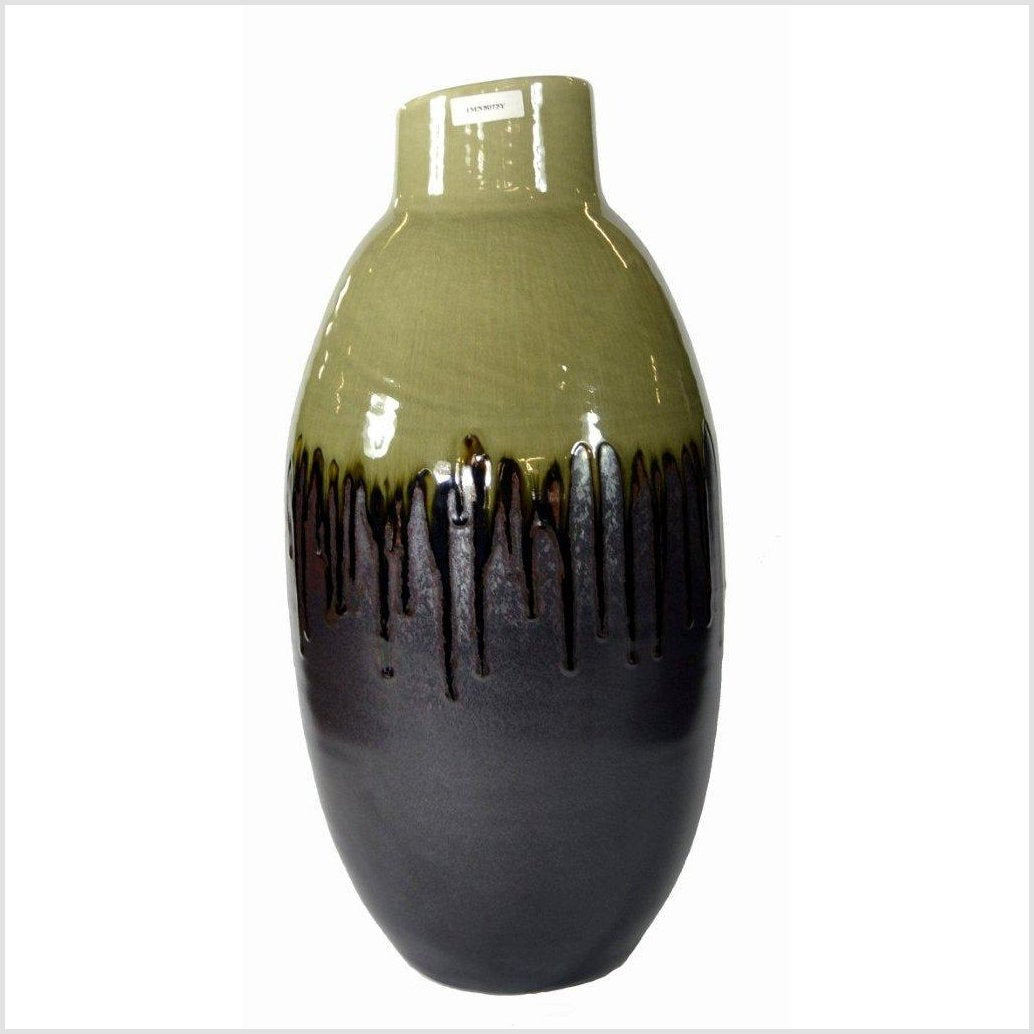 Artisan Large Ceramic Vase-3. Asian & Chinese Furniture, Art, Antiques, Vintage Home Décor for sale at FEA Home