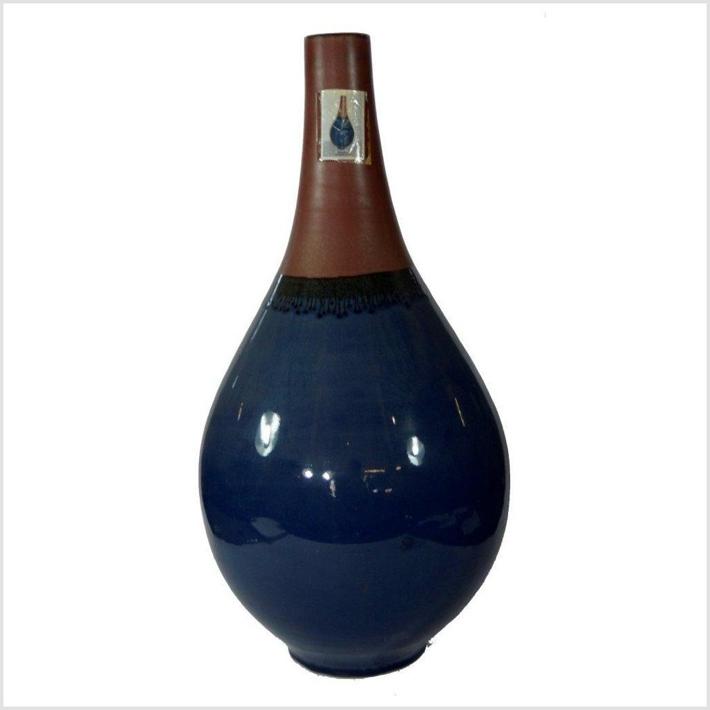 Artisan Large Ceramic Vase-3. Asian & Chinese Furniture, Art, Antiques, Vintage Home Décor for sale at FEA Home