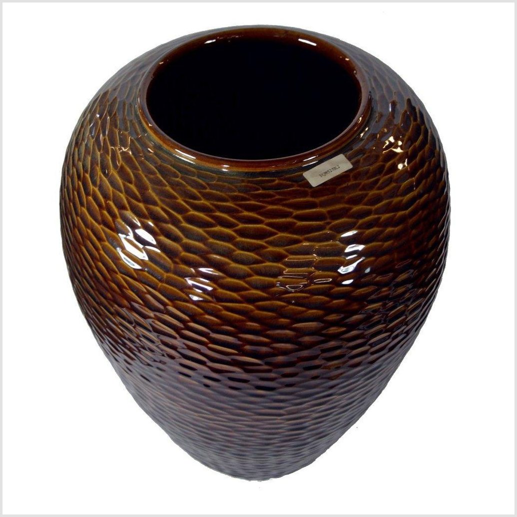 Artisan Large Ceramic Vase-3. Asian & Chinese Furniture, Art, Antiques, Vintage Home Décor for sale at FEA Home
