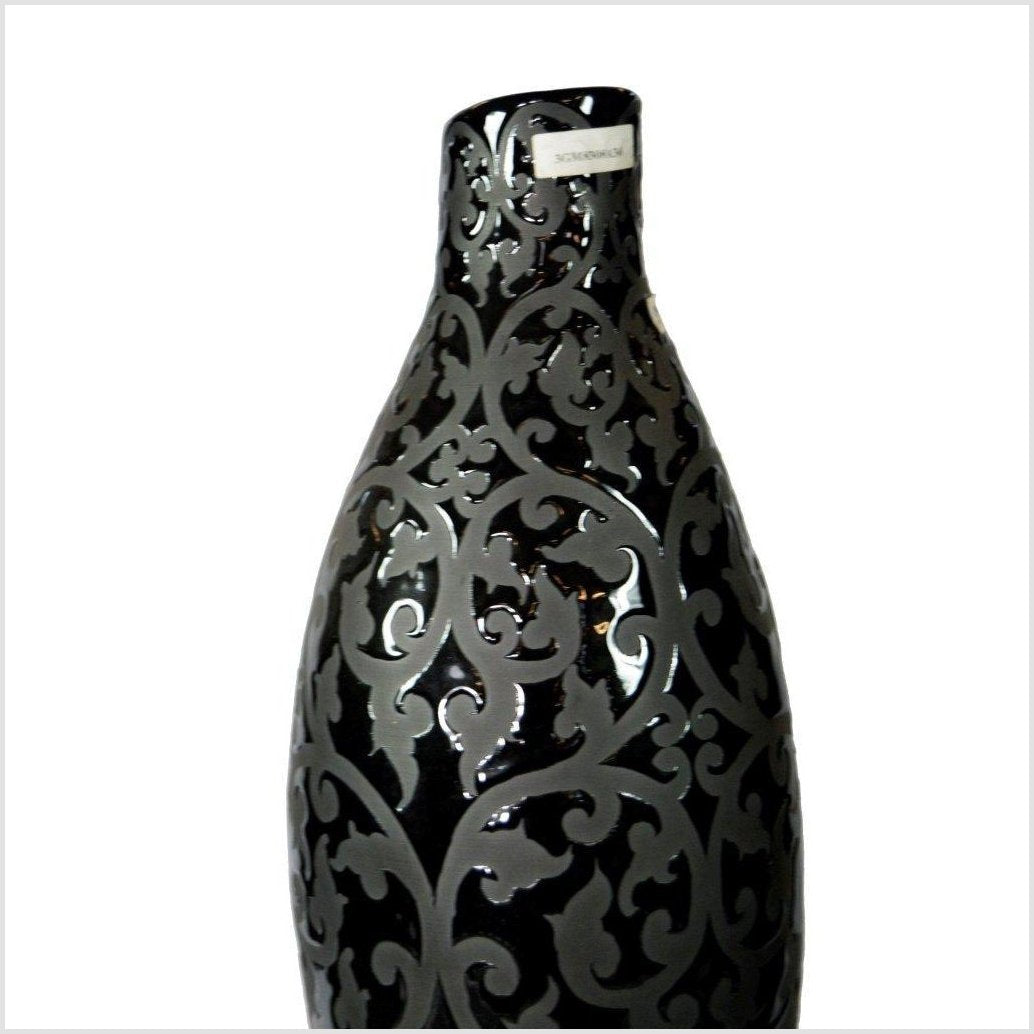 Artisan Large Ceramic Vase-3. Asian & Chinese Furniture, Art, Antiques, Vintage Home Décor for sale at FEA Home