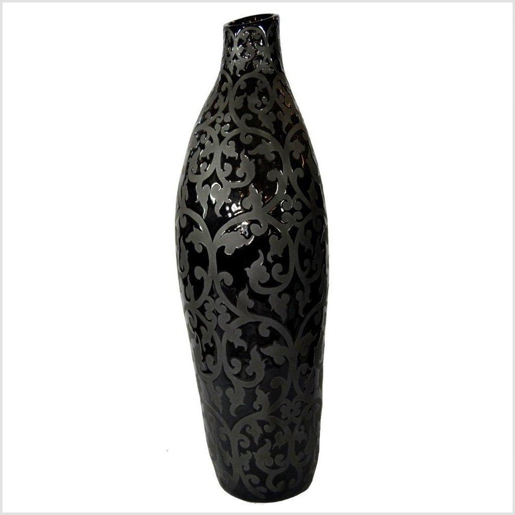 Artisan Large Ceramic Vase-4. Asian & Chinese Furniture, Art, Antiques, Vintage Home Décor for sale at FEA Home