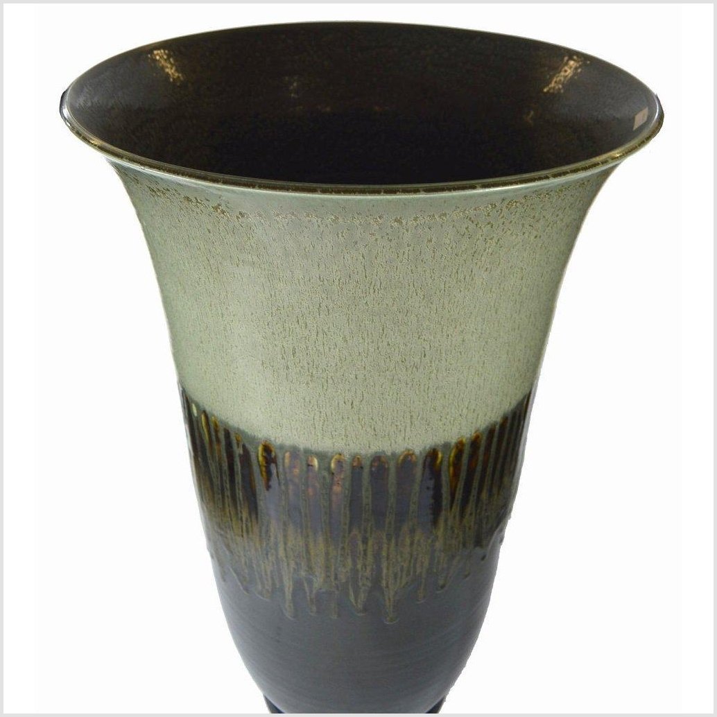 Artisan Large Ceramic Vase-6. Asian & Chinese Furniture, Art, Antiques, Vintage Home Décor for sale at FEA Home