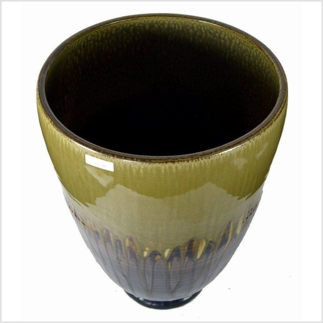 Artisan Large Ceramic Vase-3. Asian & Chinese Furniture, Art, Antiques, Vintage Home Décor for sale at FEA Home