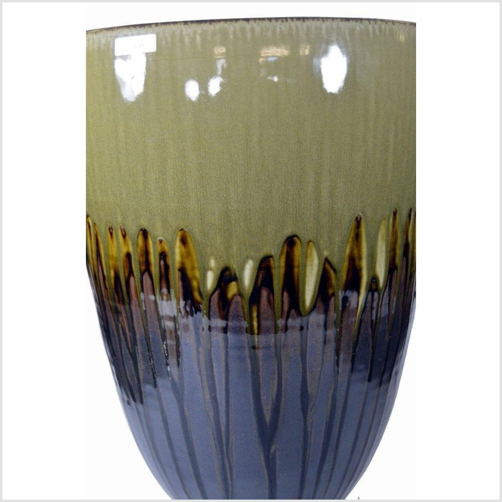 Artisan Large Ceramic Vase-4. Asian & Chinese Furniture, Art, Antiques, Vintage Home Décor for sale at FEA Home