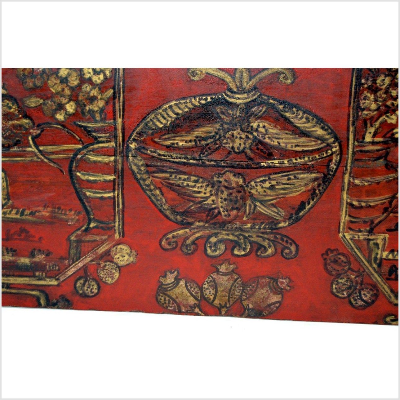 Asian Hand Painted Trunk-4. Asian & Chinese Furniture, Art, Antiques, Vintage Home Décor for sale at FEA Home