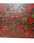 Asian Hand Painted Trunk-5. Asian & Chinese Furniture, Art, Antiques, Vintage Home Décor for sale at FEA Home