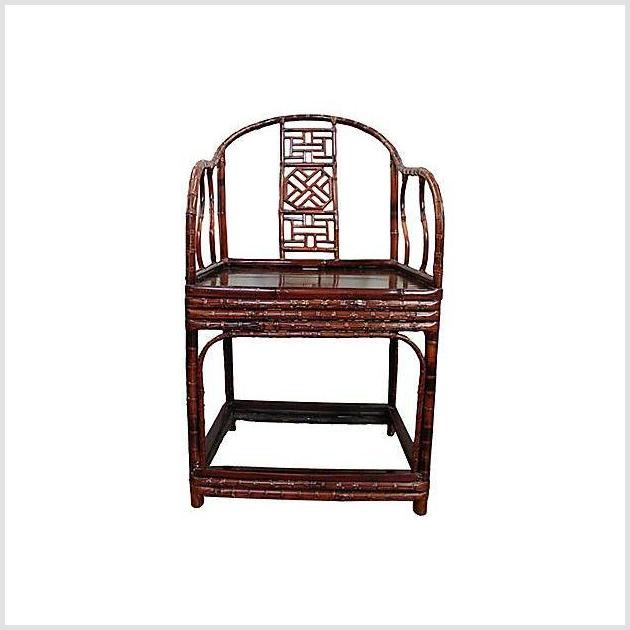 19th Century Bamboo Horseshoe Chair-3. Asian & Chinese Furniture, Art, Antiques, Vintage Home Décor for sale at FEA Home