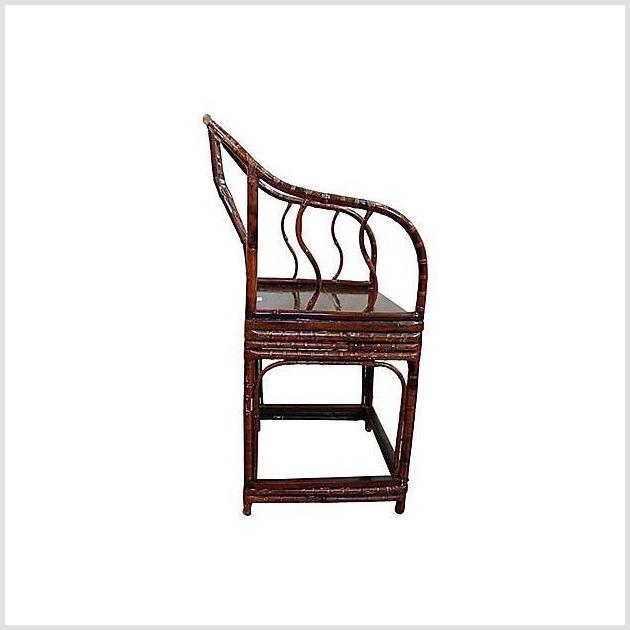 19th Century Bamboo Horseshoe Chair-4. Asian & Chinese Furniture, Art, Antiques, Vintage Home Décor for sale at FEA Home