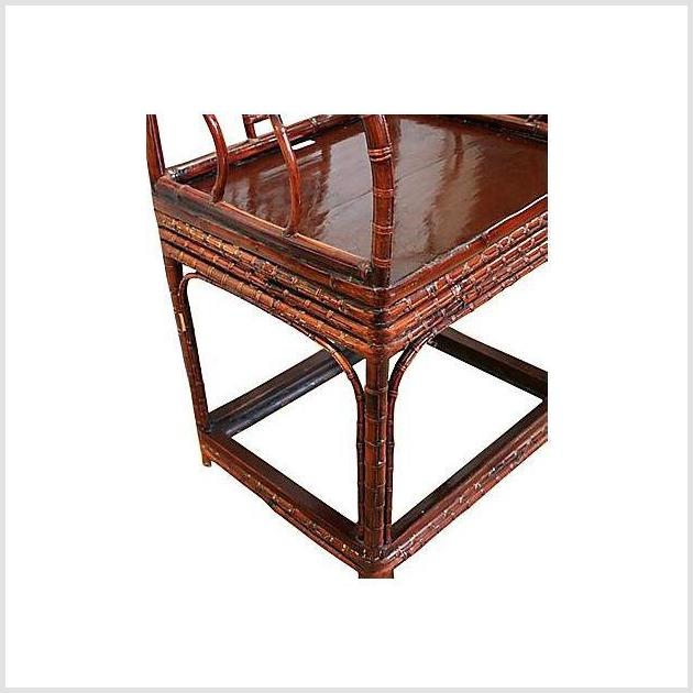 19th Century Bamboo Horseshoe Chair-5. Asian & Chinese Furniture, Art, Antiques, Vintage Home Décor for sale at FEA Home