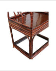 19th Century Bamboo Horseshoe Chair-5. Asian & Chinese Furniture, Art, Antiques, Vintage Home Décor for sale at FEA Home