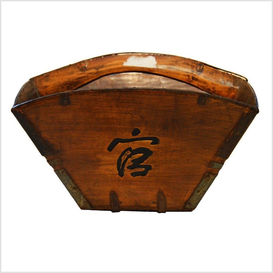 Bamboo Rice Bucket-5. Asian & Chinese Furniture, Art, Antiques, Vintage Home Décor for sale at FEA Home