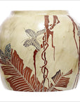 Beige Butterfly Planter-1. Asian & Chinese Furniture, Art, Antiques, Vintage Home Décor for sale at FEA Home
