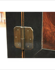 Black & Natural Color Cabinet with Burl Wood Doors-2. Asian & Chinese Furniture, Art, Antiques, Vintage Home Décor for sale at FEA Home