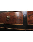 Black & Natural Color Cabinet with Burl Wood Doors-4. Asian & Chinese Furniture, Art, Antiques, Vintage Home Décor for sale at FEA Home